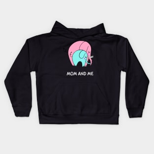 Cute Elephant Mom And Me Shirt Mother's Day Gift For Mom Kid Kids Hoodie